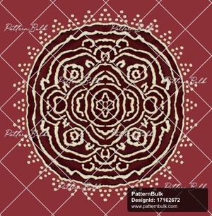 Intricate Maroon Bandhani Pattern Design with Traditional Circular ...